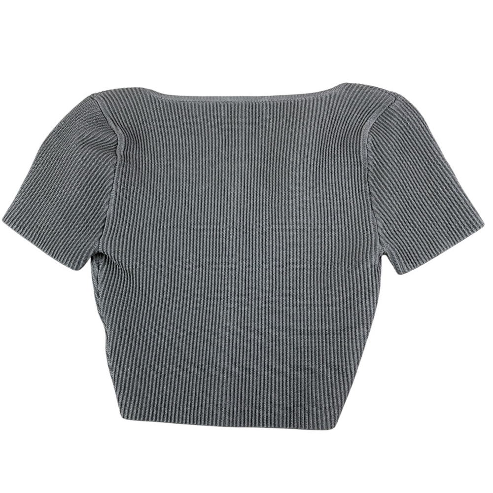 Babaton Ribbed Square Neck Top XS - Picture 3 of 10